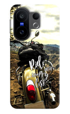 Ride More Worry Less Vivo X200 FE Hard Case Back Cover by Casekaro