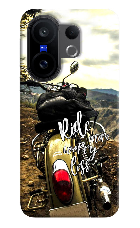 Ride More Worry Less Vivo X200 FE Hard Case Back Cover by Casekaro