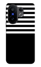 Black and White Print Vivo X200 FE Hard Case Back Cover by Casekaro