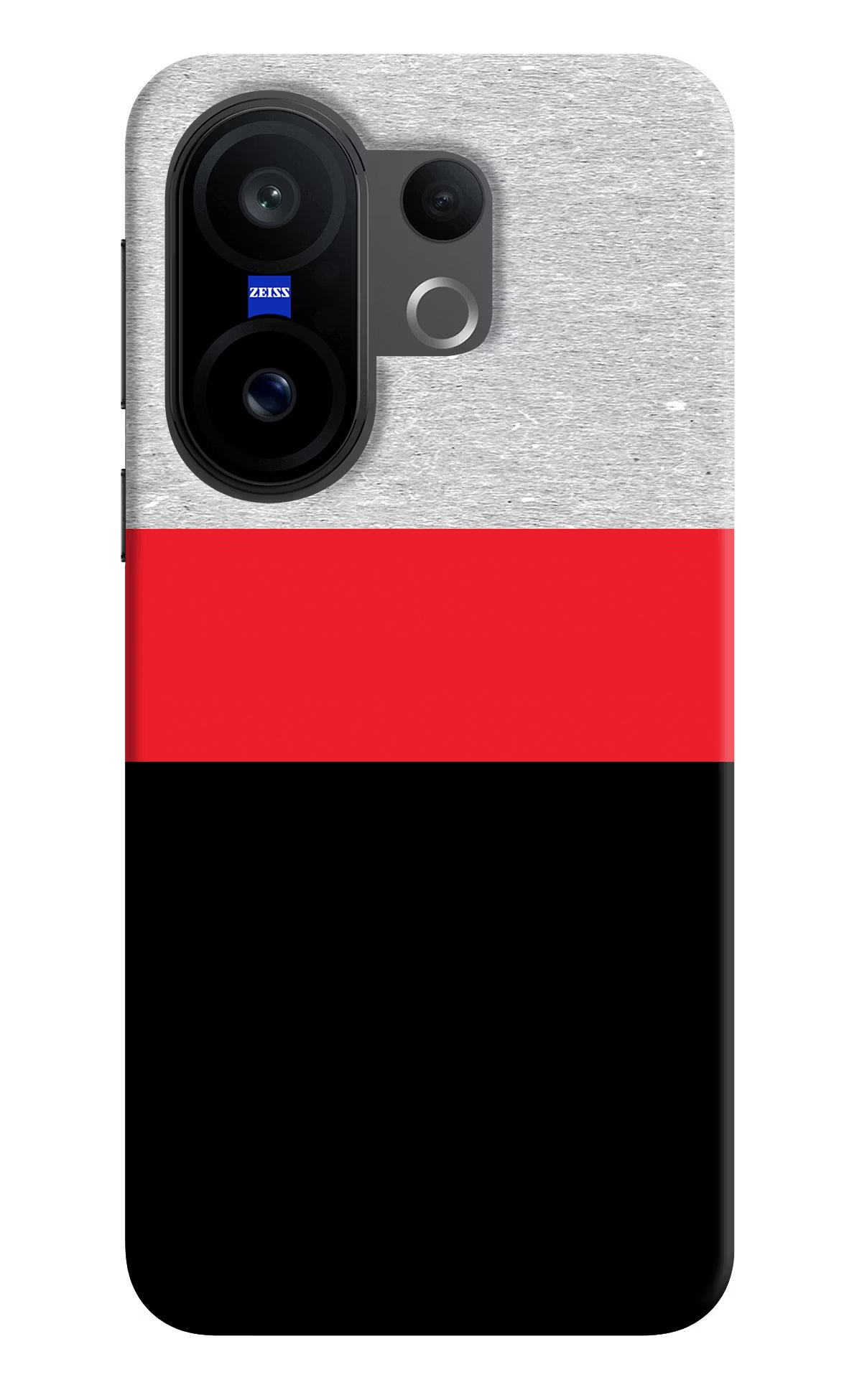 Tri Color Pattern Vivo X200 FE Hard Case Back Cover by Casekaro