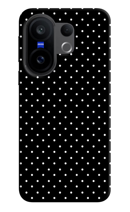 White Dots Vivo X200 FE Hard Case Back Cover by Casekaro