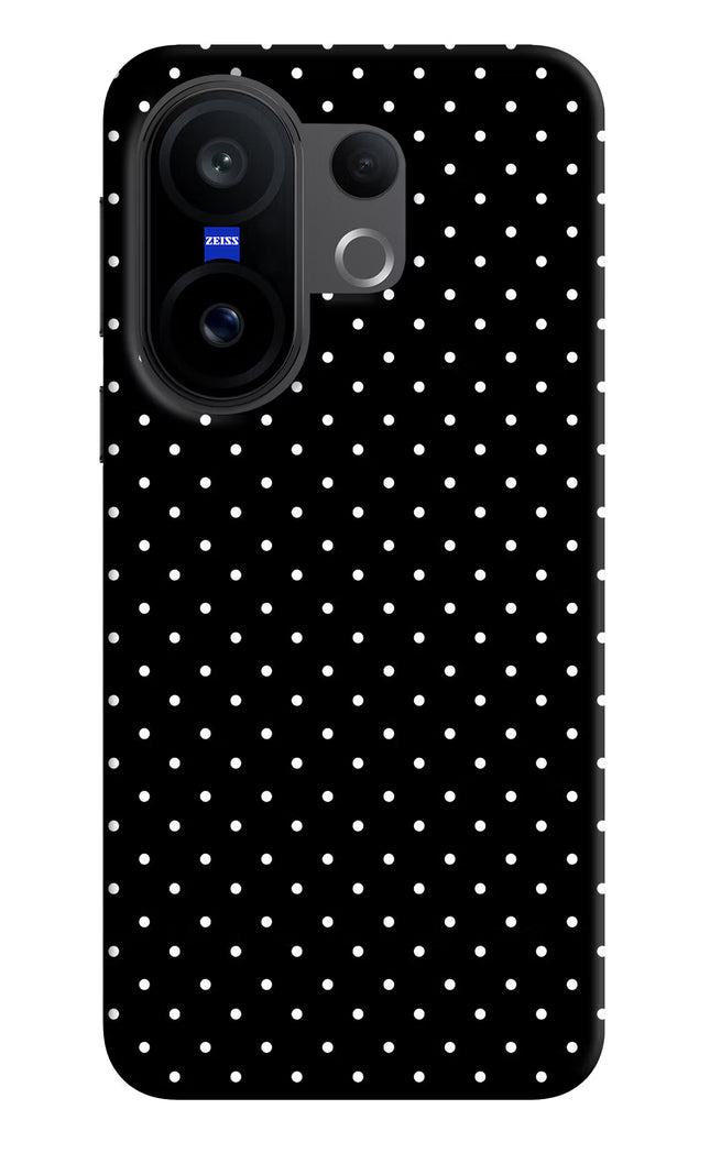 White Dots Vivo X200 FE Hard Case Back Cover by Casekaro