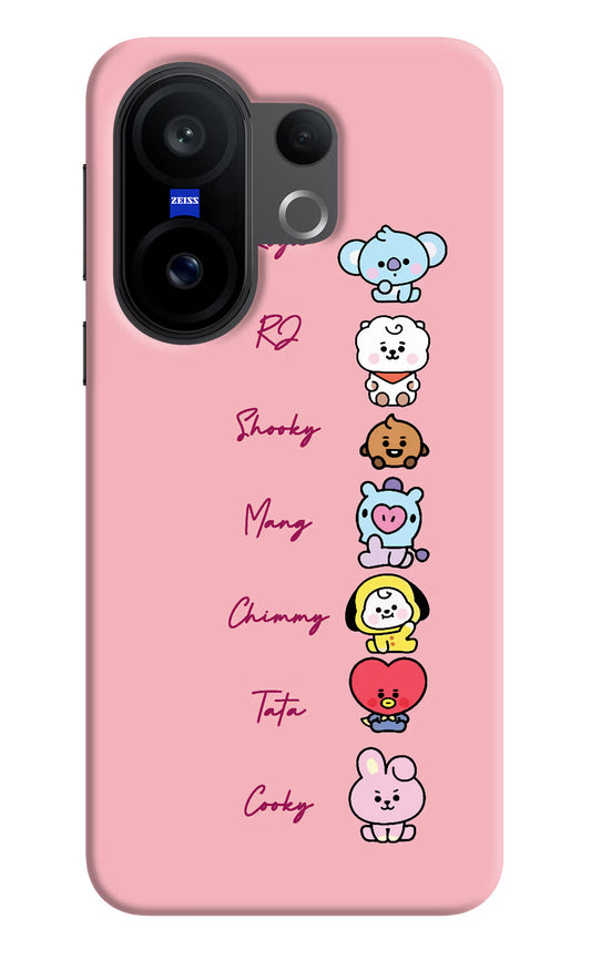 BTS names Vivo X200 FE Hard Case Back Cover by Casekaro