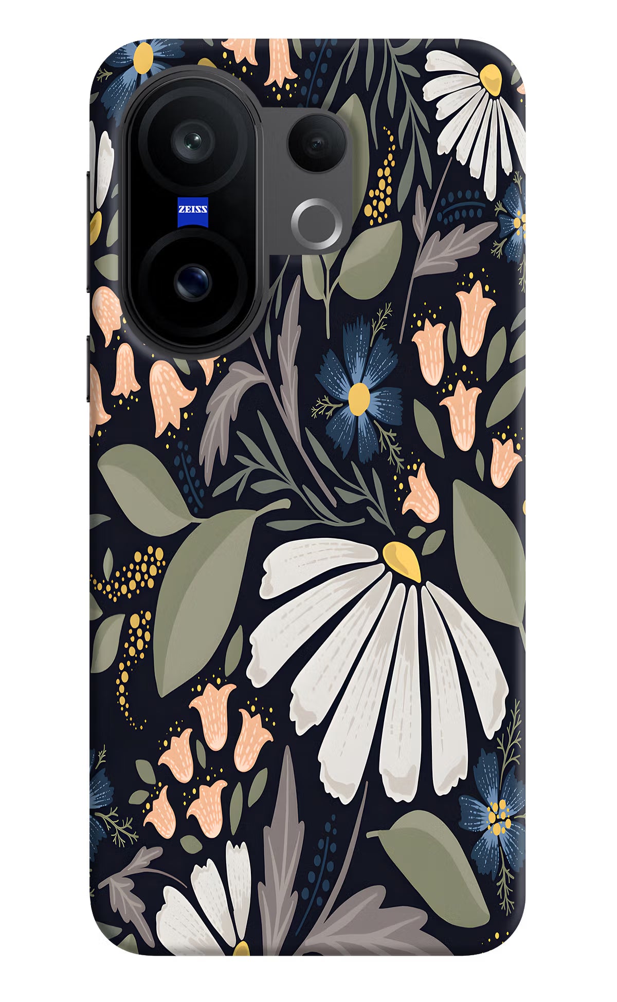 Flowers Art Vivo X200 FE Hard Case Back Cover by Casekaro