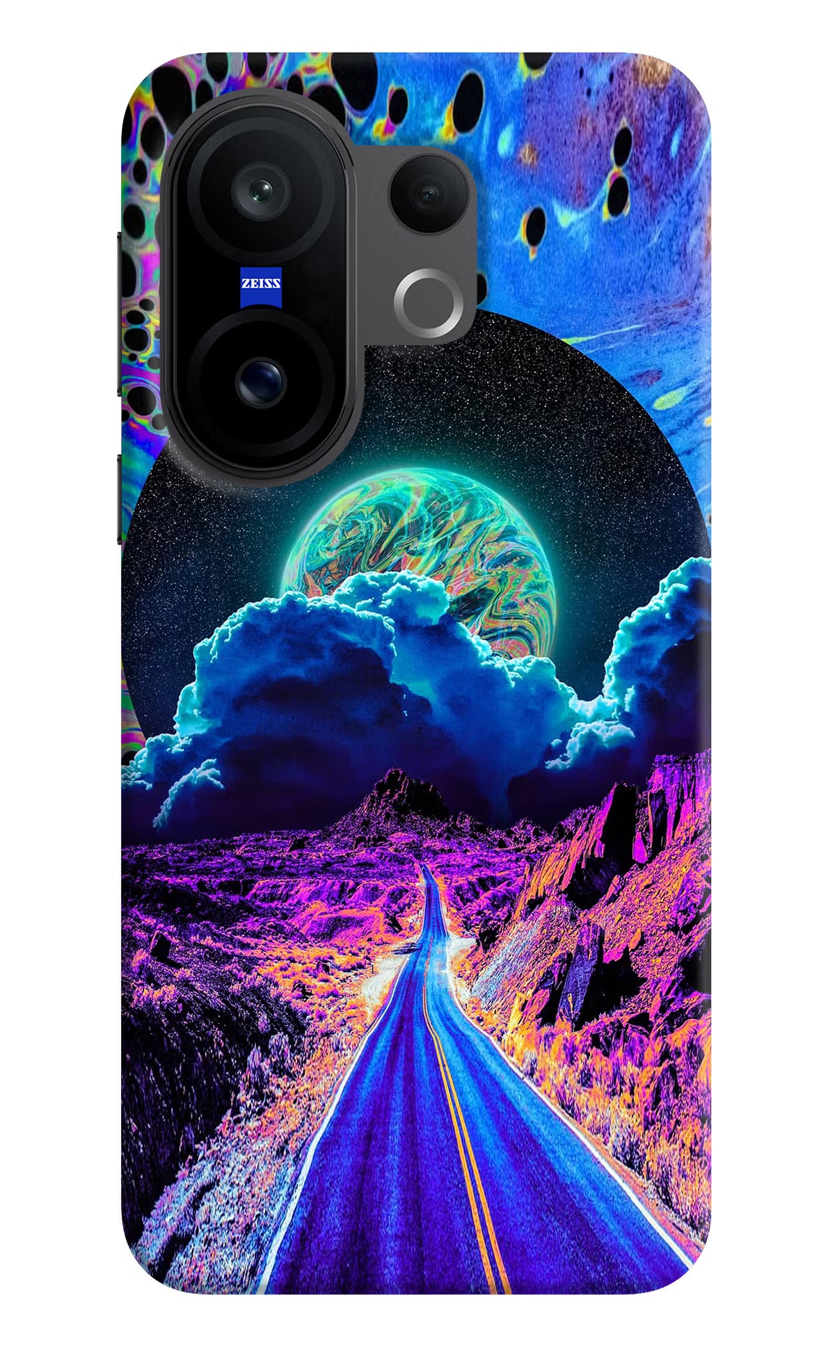 Psychedelic Painting Vivo X200 FE Hard Case Back Cover by Casekaro