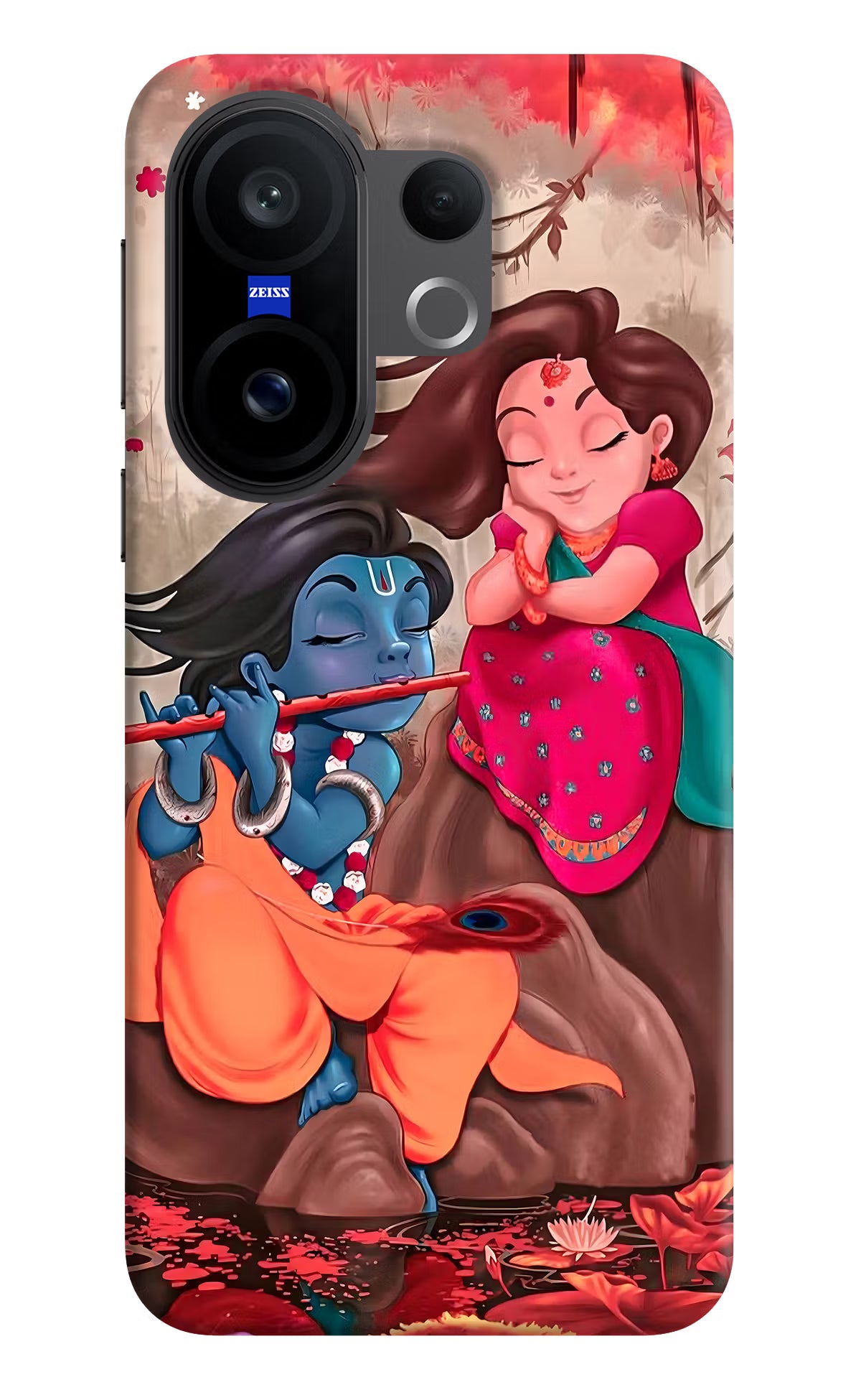 Radhe Krishna Vivo X200 FE Hard Case Back Cover by Casekaro