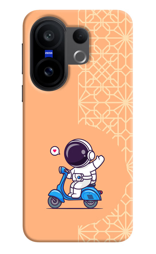 Cute Astronaut Riding Vivo X200 FE Hard Case Back Cover by Casekaro