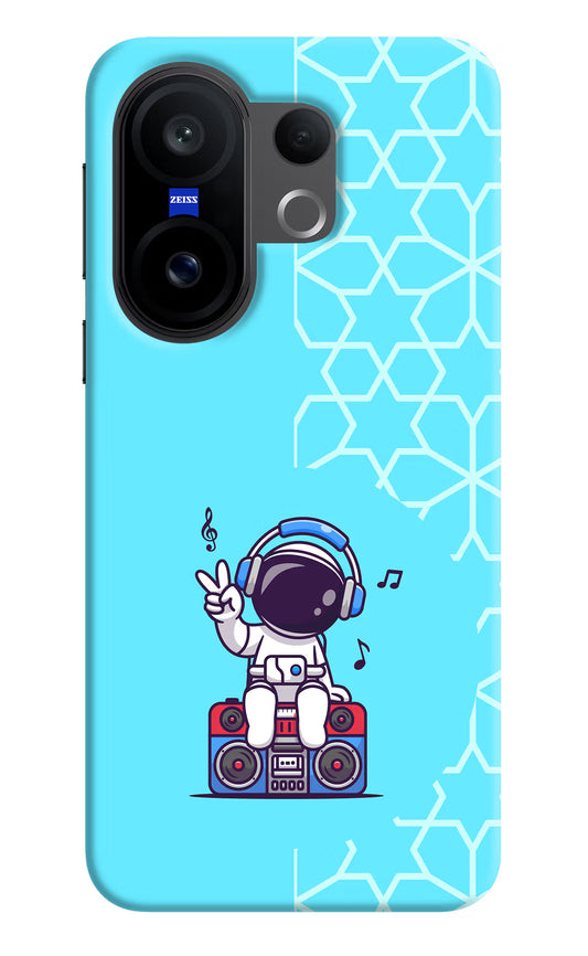 Cute Astronaut Chilling Vivo X200 FE Hard Case Back Cover by Casekaro