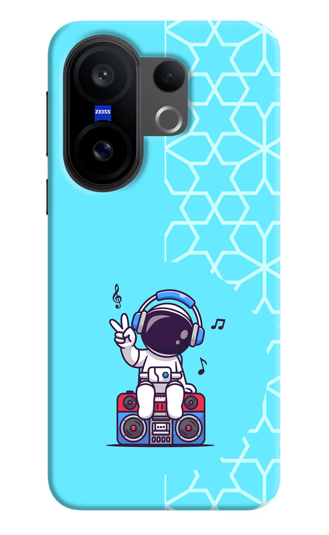 Cute Astronaut Chilling Vivo X200 FE Hard Case Back Cover by Casekaro