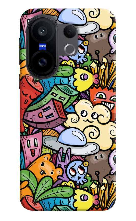 Veggie Doodle Vivo X200 FE Hard Case Back Cover by Casekaro