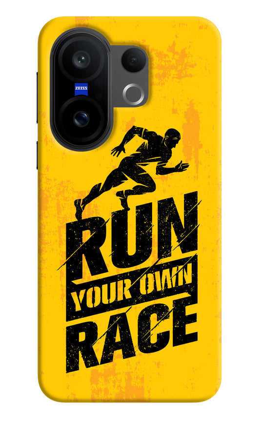 Run Your Own Race Vivo X200 FE Hard Case Back Cover by Casekaro