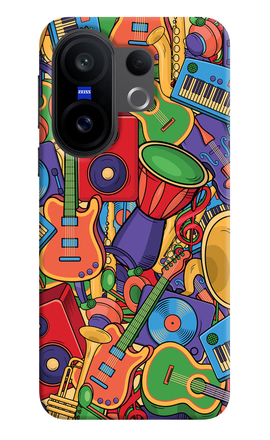Music Instrument Doodle Vivo X200 FE Hard Case Back Cover by Casekaro