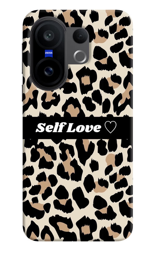 Leopard Print Self Love Vivo X200 FE Hard Case Back Cover by Casekaro