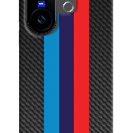 BMW Stripes Pattern Vivo X200 FE Hard Case Back Cover by Casekaro