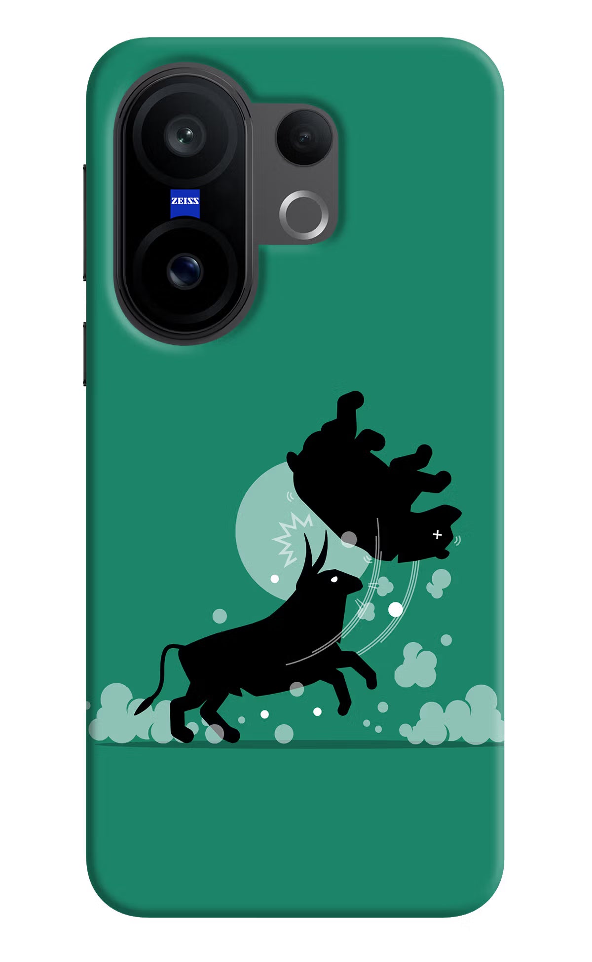 Bull Conqueror Vivo X200 FE Hard Case Back Cover by Casekaro