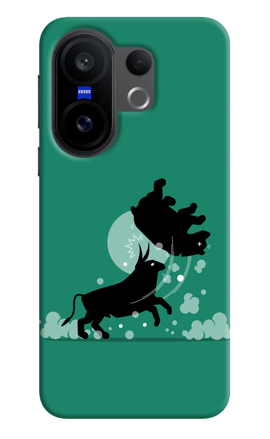 Bull Conqueror Vivo X200 FE Hard Case Back Cover by Casekaro