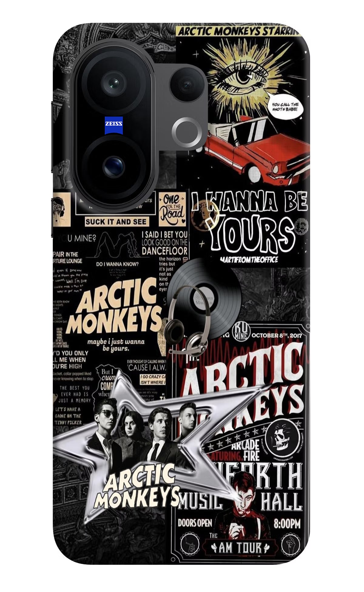 Arctic Monkeys Vivo X200 FE Hard Case Back Cover by Casekaro