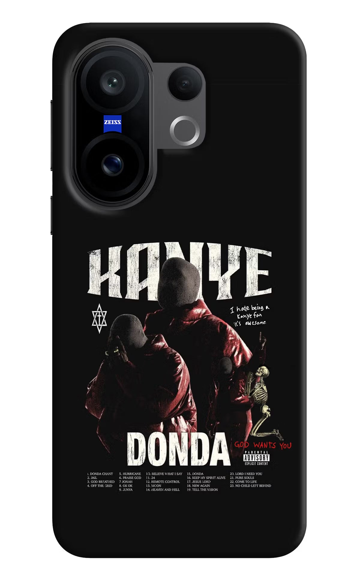 Donda Kanye West Vivo X200 FE Hard Case Back Cover by Casekaro
