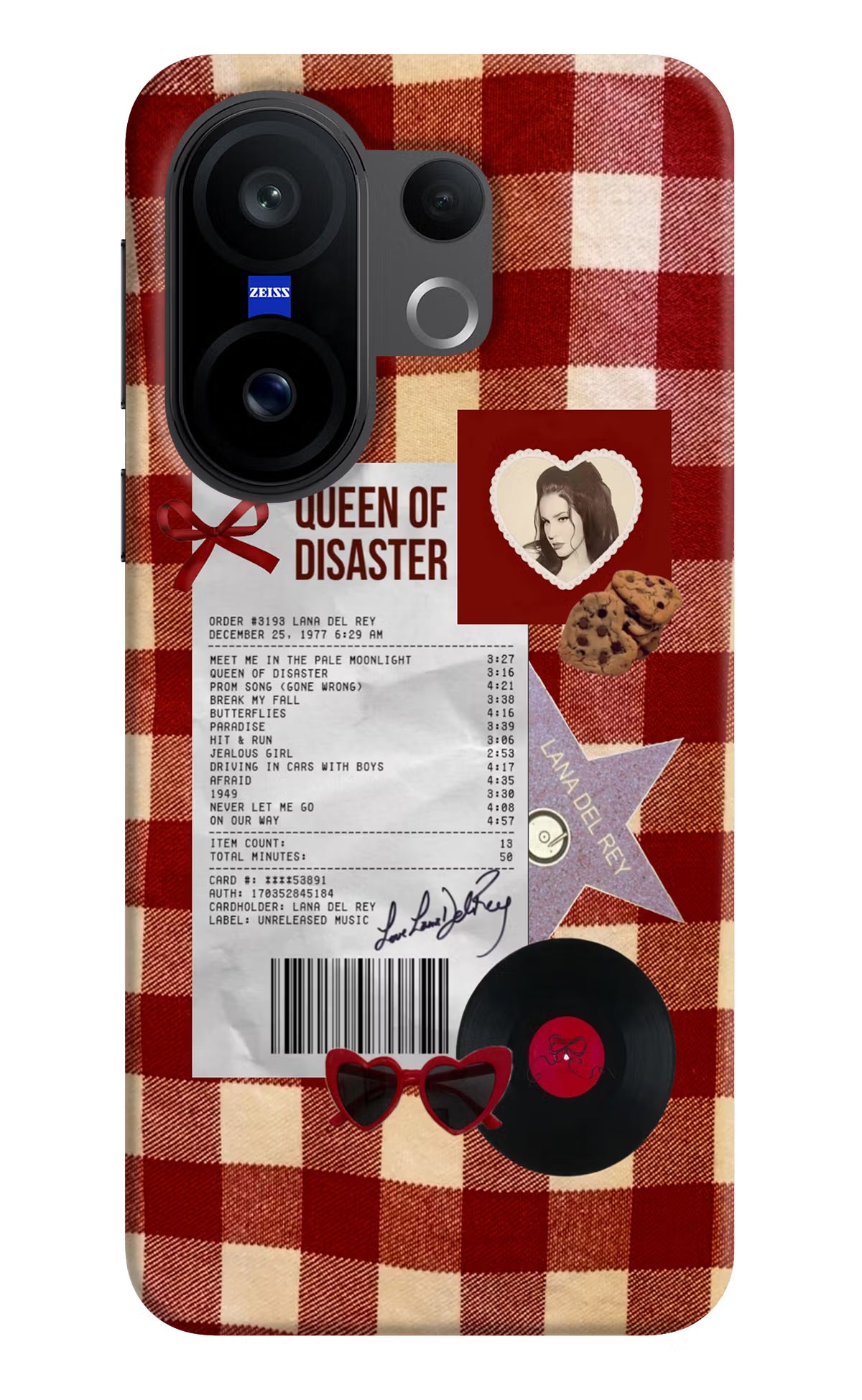 Queen of Disaster Vivo X200 FE Hard Case Back Cover by Casekaro