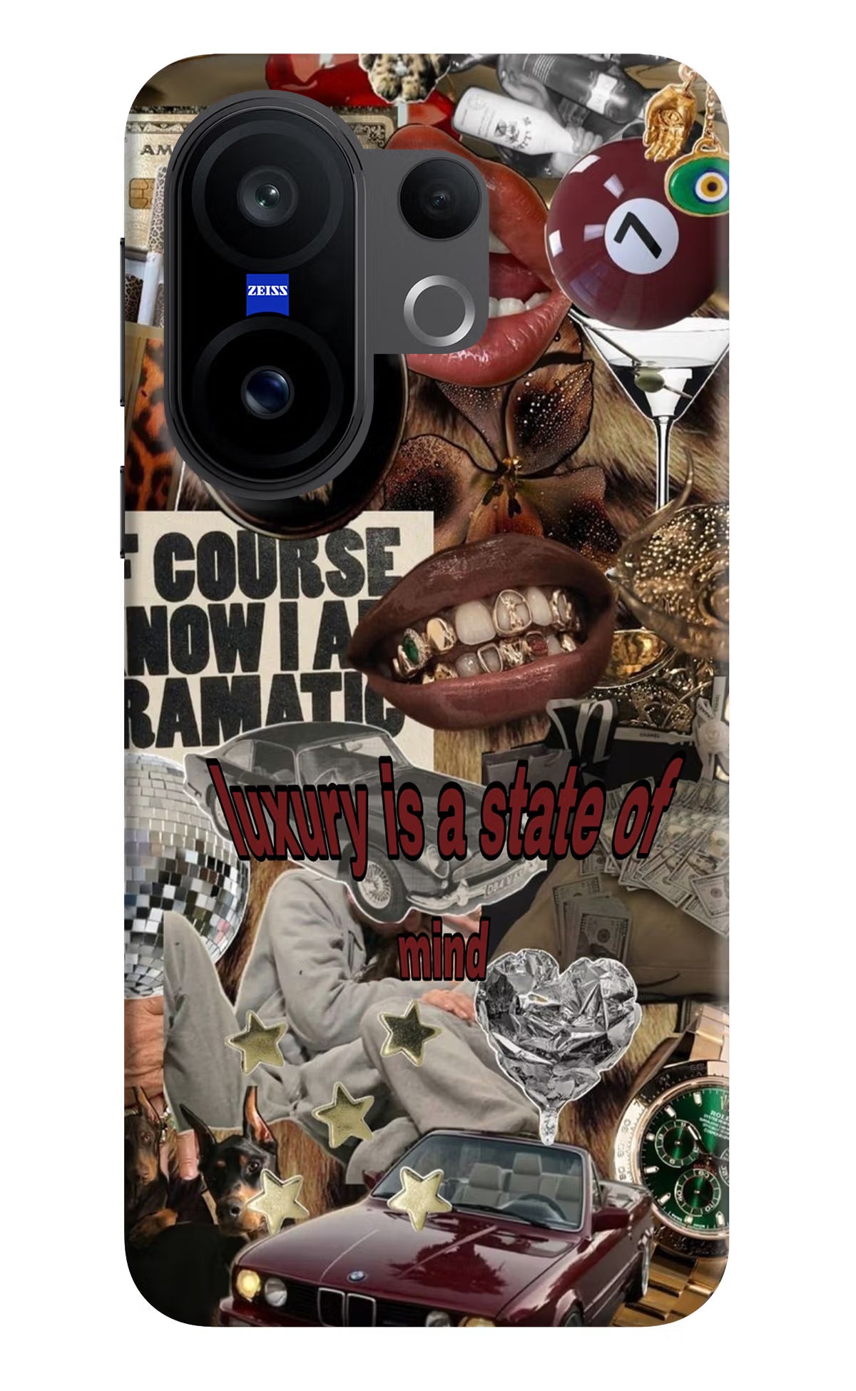 Luxury Vivo X200 FE Hard Case Back Cover by Casekaro