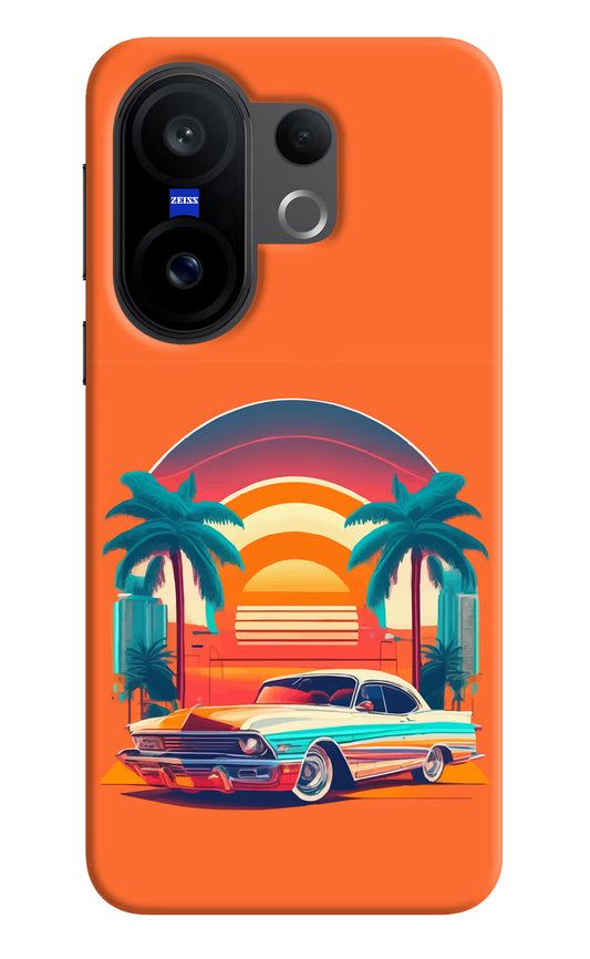 Palm Drive 80s Vivo X200 FE Hard Case Back Cover by Casekaro