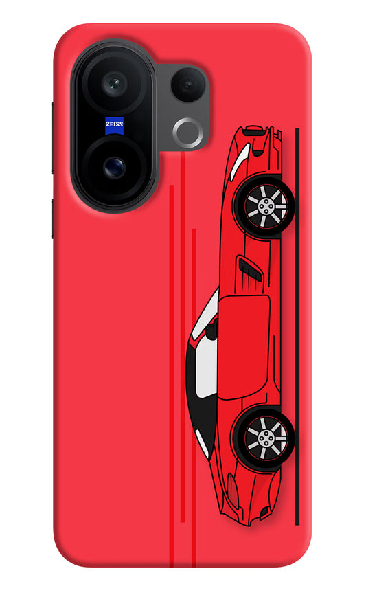 Red Velocity Vivo X200 FE Hard Case Back Cover by Casekaro