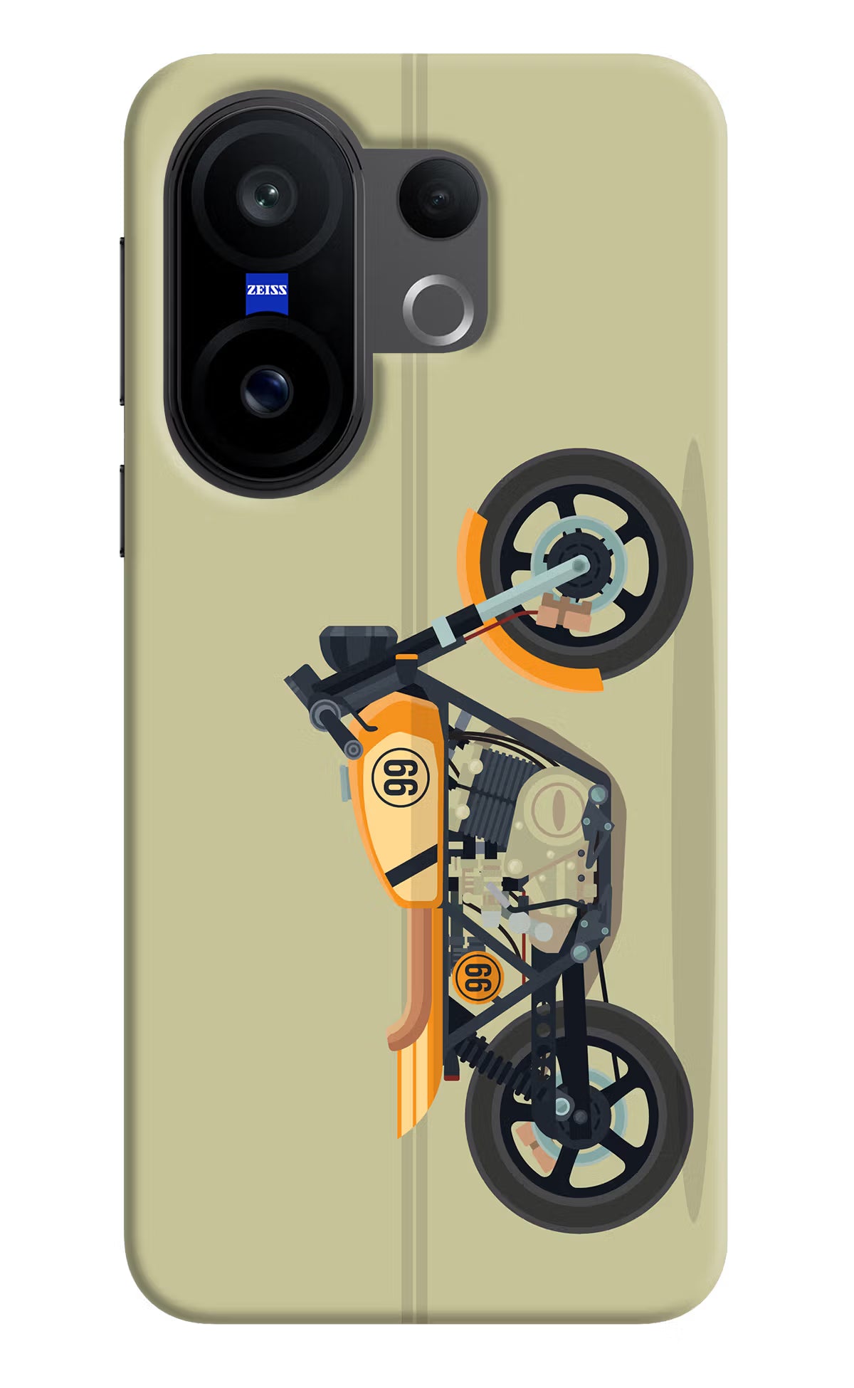 Vertical Speedster Vivo X200 FE Hard Case Back Cover by Casekaro