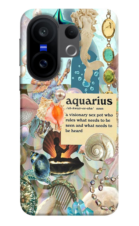 Aquarius Zodiac Vivo X200 FE Hard Case Back Cover by Casekaro