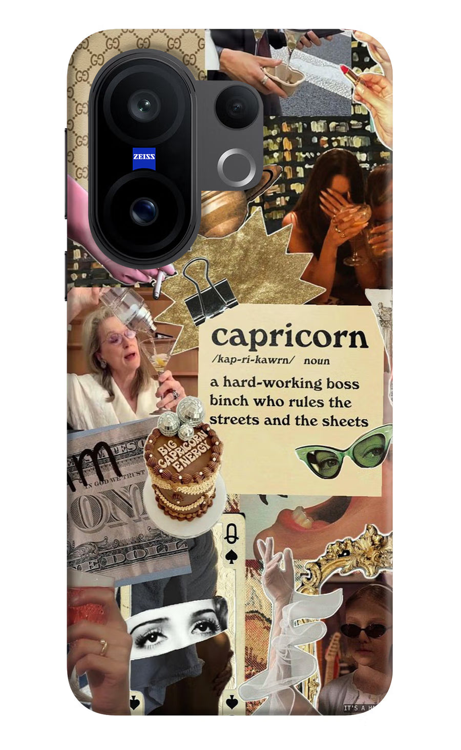 Capricorn Zodiac Vivo X200 FE Back Cover, Hard case