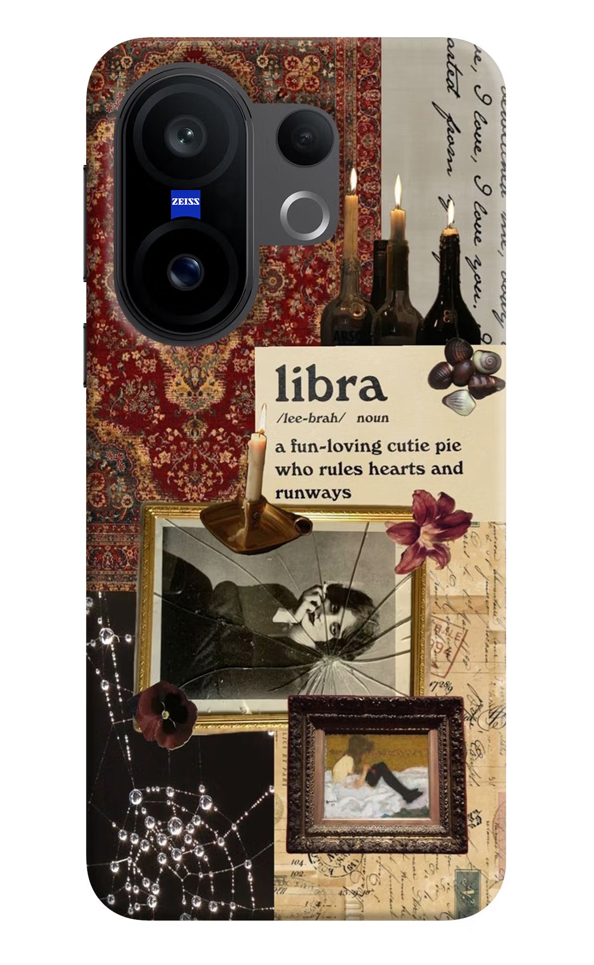 Libra Zodiac Vivo X200 FE Hard Case Back Cover by Casekaro