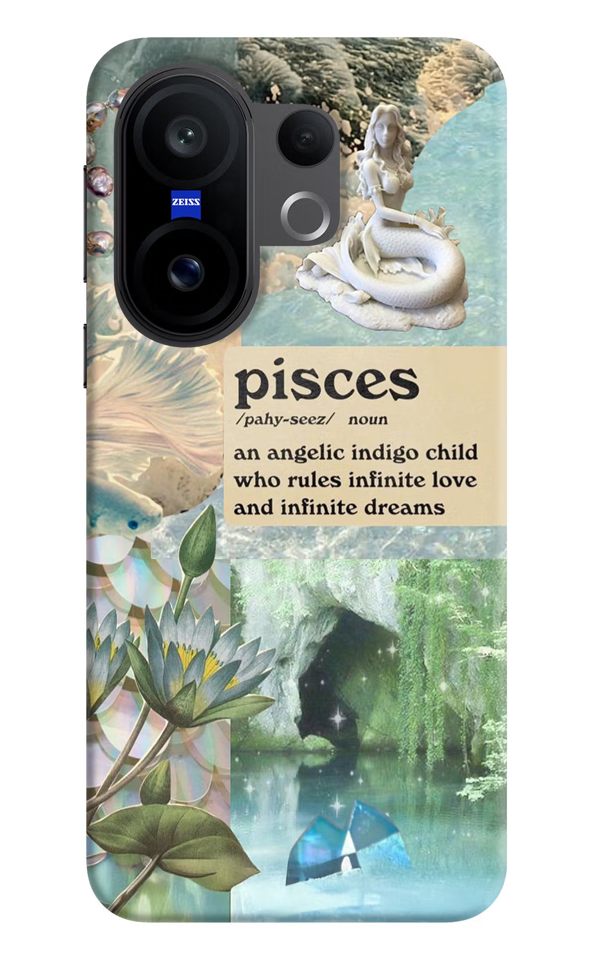 Pisces Zodiac Vivo X200 FE Hard Case Back Cover by Casekaro