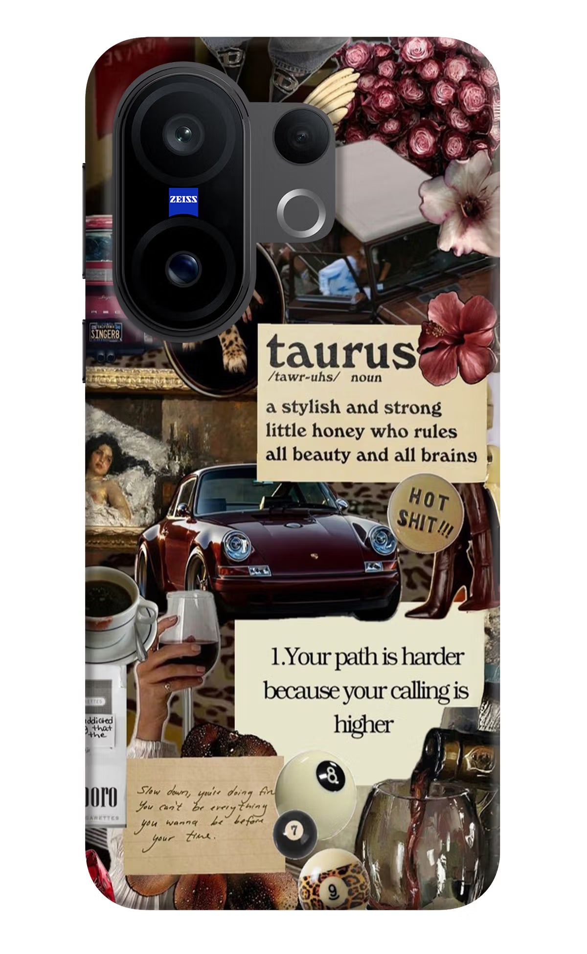 Taurus Zodiac Vivo X200 FE Hard Case Back Cover by Casekaro