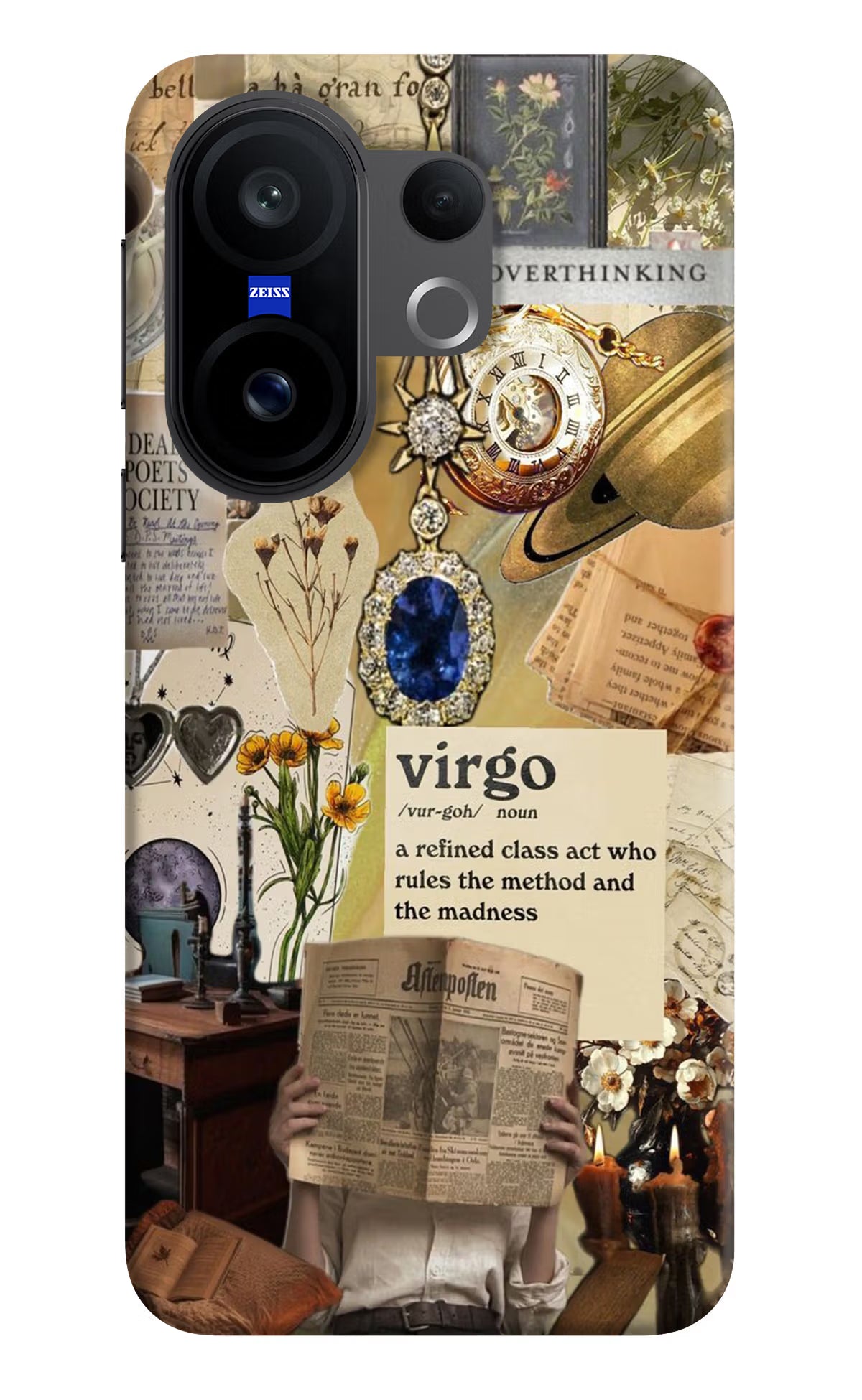 Virgo Zodiac Vivo X200 FE Hard Case Back Cover by Casekaro
