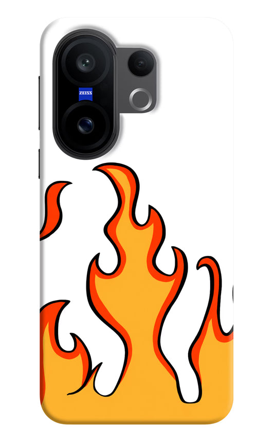 Fired Up – White Vivo X200 FE Hard Case Back Cover by Casekaro