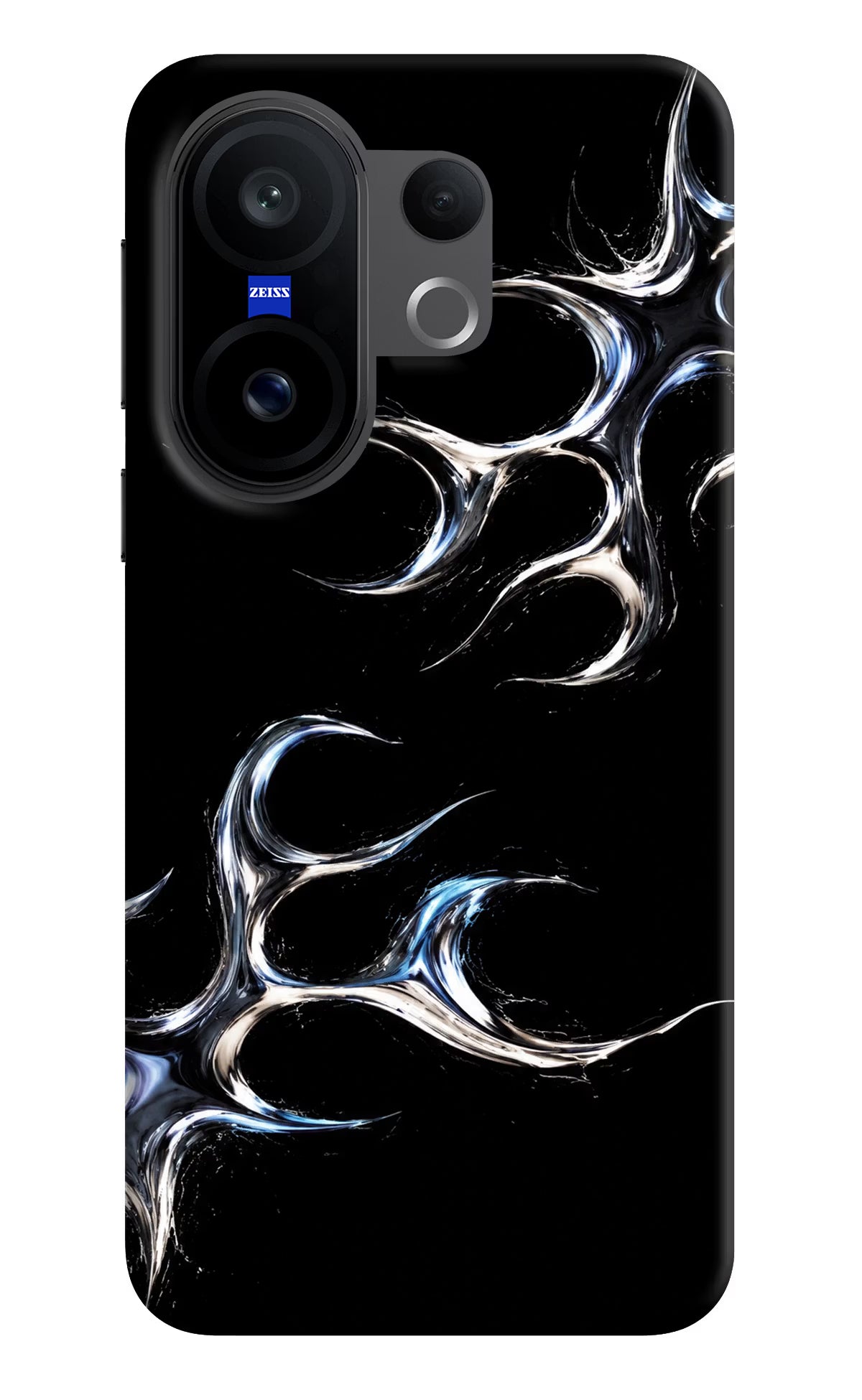 Chrome Tribal Vivo X200 FE Hard Case Back Cover by Casekaro