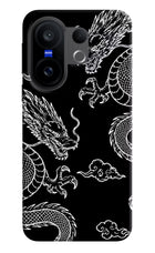Twin Dragons Vivo X200 FE Hard Case Back Cover by Casekaro
