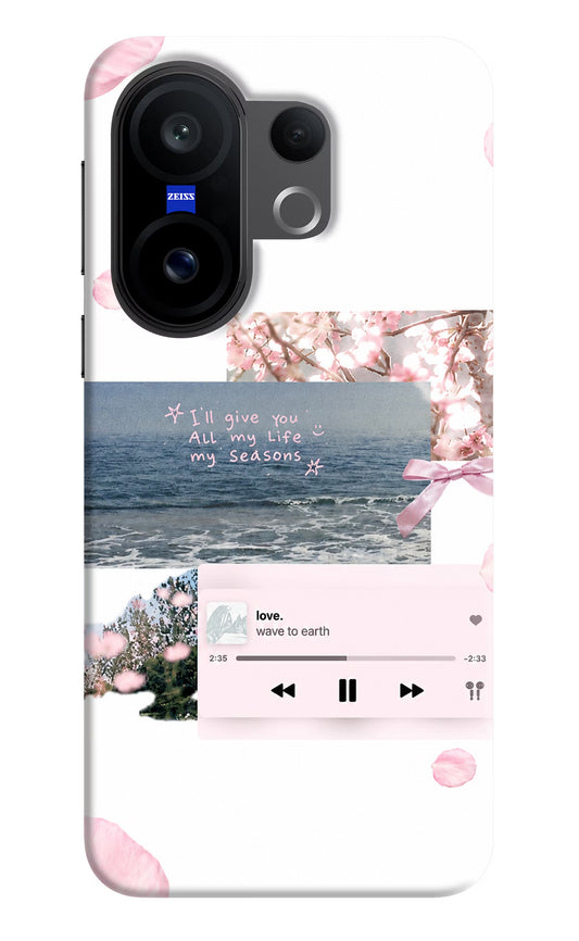 Wave to earth Vivo X200 FE Hard Case Back Cover by Casekaro