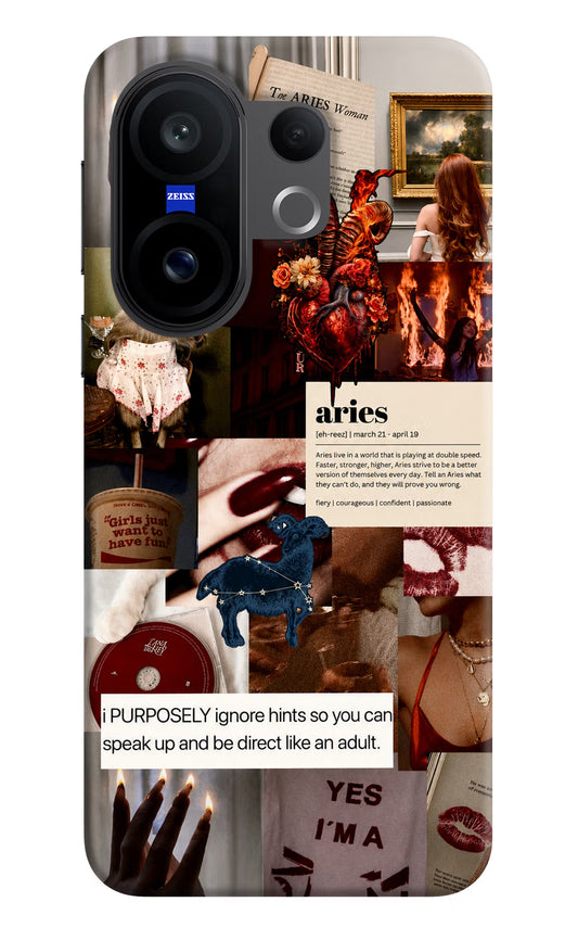 Zodiac Aries Vivo X200 FE Hard Case Back Cover by Casekaro