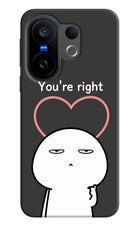 You're Right Vivo X200 FE Hard Case Back Cover by Casekaro