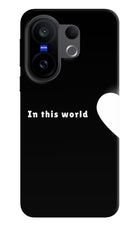 This World Vivo X200 FE Hard Case Back Cover by Casekaro