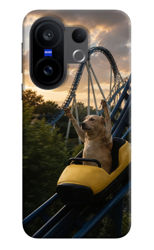 Rollercoaster Dog Vivo X200 FE Hard Case Back Cover by Casekaro