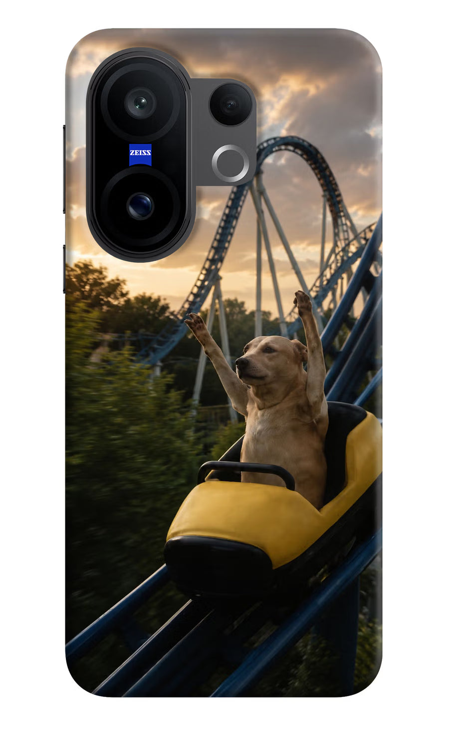 Rollercoaster Dog Vivo X200 FE Back Cover, Hard case
