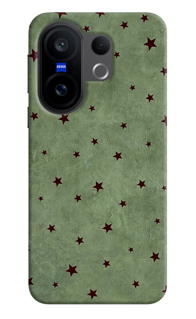 Green Stars Vivo X200 FE Hard Case Back Cover by Casekaro