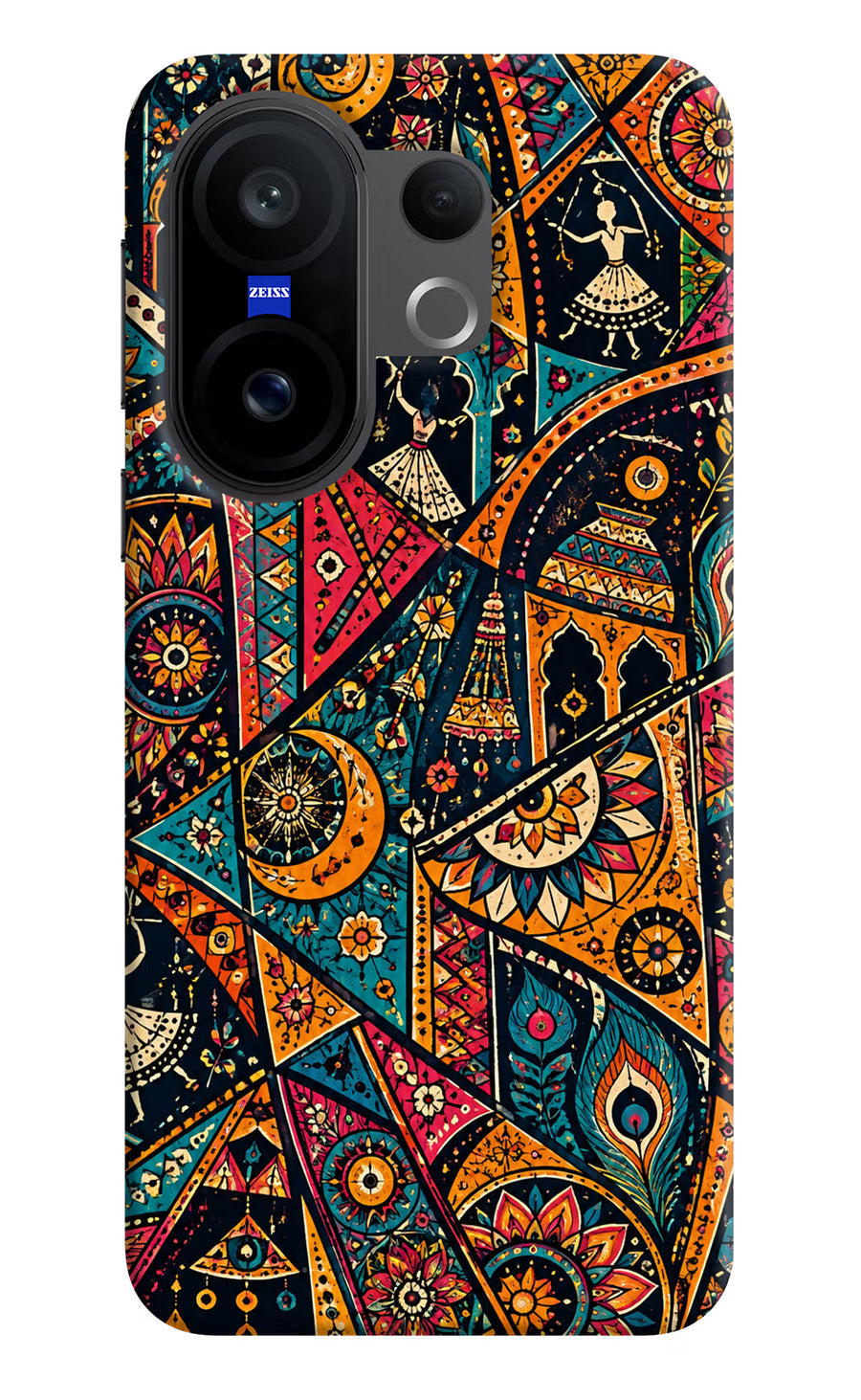 Folk Print Vivo X200 FE Back Cover, Hard case