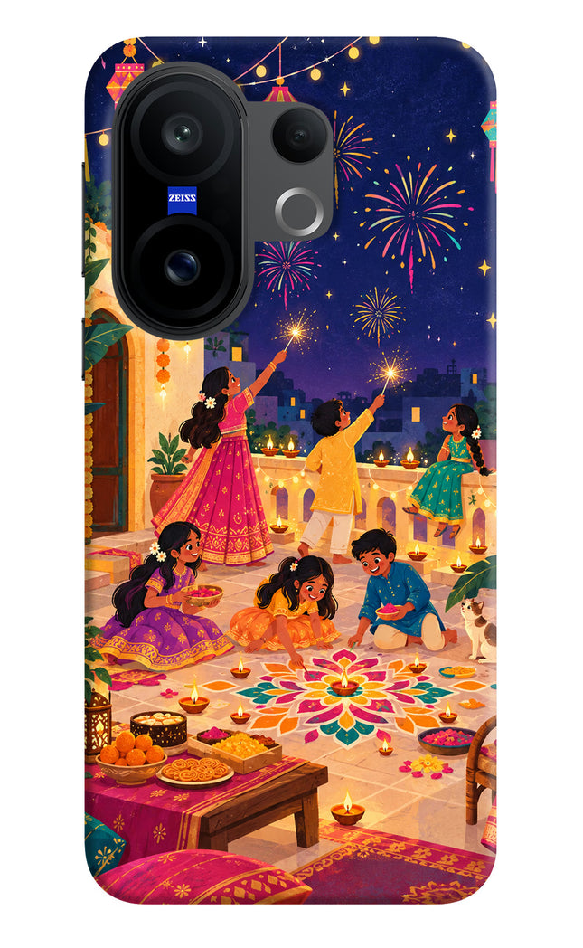Diwali Night Vivo X200 FE Hard Case Back Cover by Casekaro