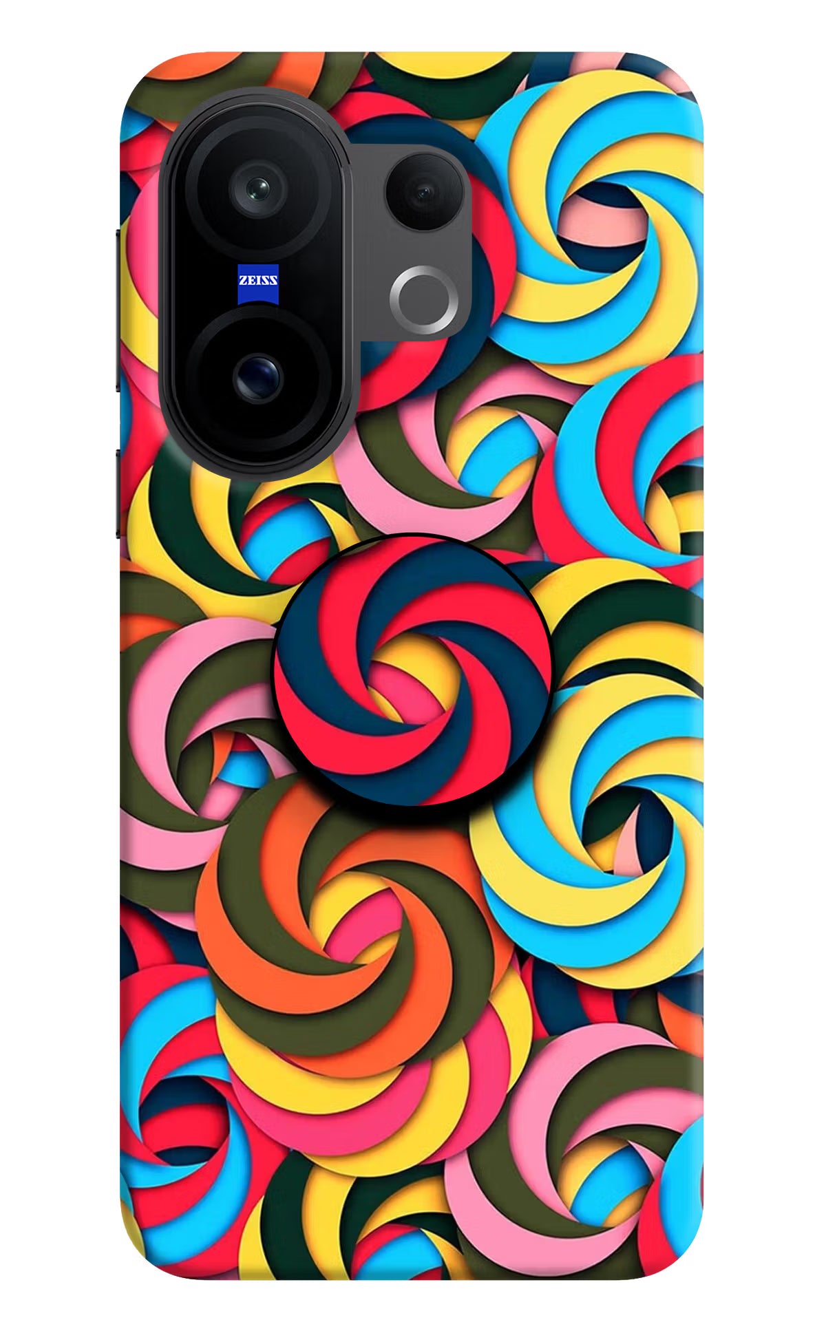Spiral Pattern Vivo X200 FE Pop Case by Casekaro