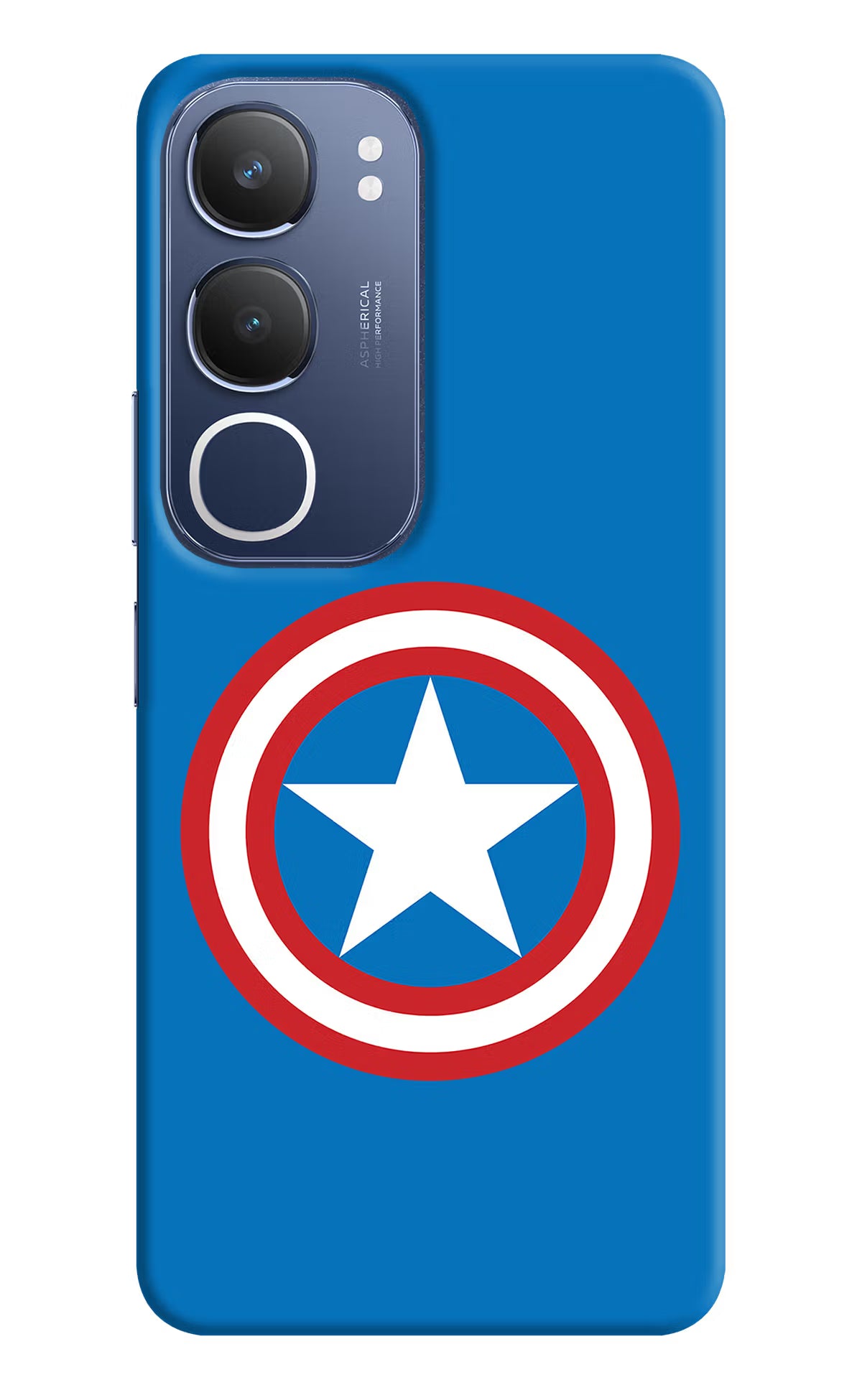 Captain America Logo Vivo Y29 5G Hard Case Back Cover by Casekaro