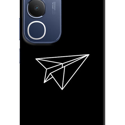 Paper Plane White Vivo Y29 5G Hard Case Back Cover by Casekaro
