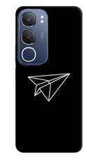 Paper Plane White Vivo Y29 5G Hard Case Back Cover by Casekaro