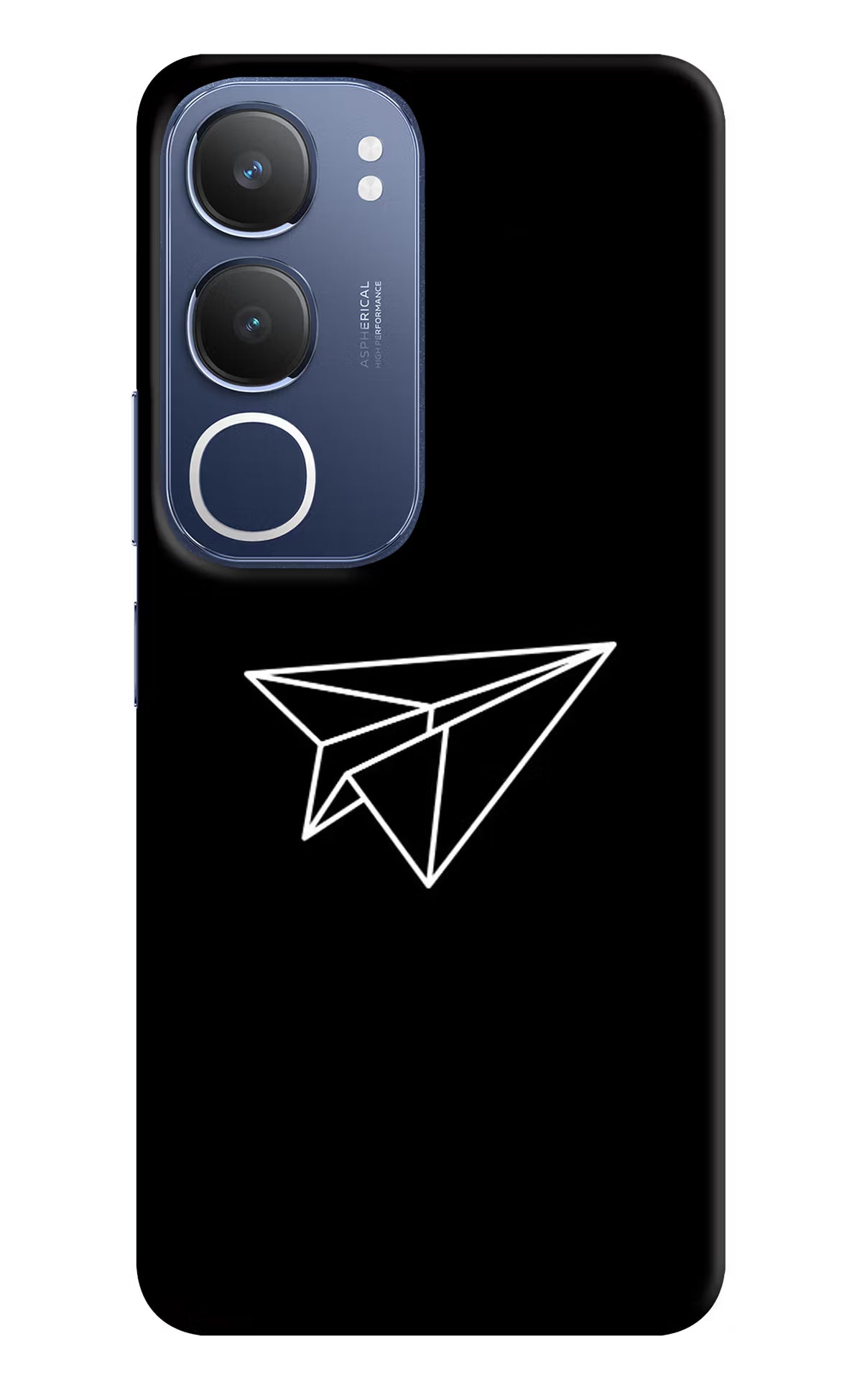 Paper Plane White Vivo Y29 5G Hard Case Back Cover by Casekaro